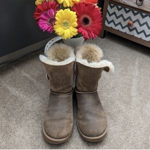 Ugg Bailey Button Boots, Chestnut Brown, Size 7